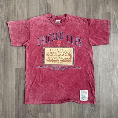 Vintage Chicago Cubs Shirt Mens XL Red MLB Baseball Nutmeg Cooperstown 90s