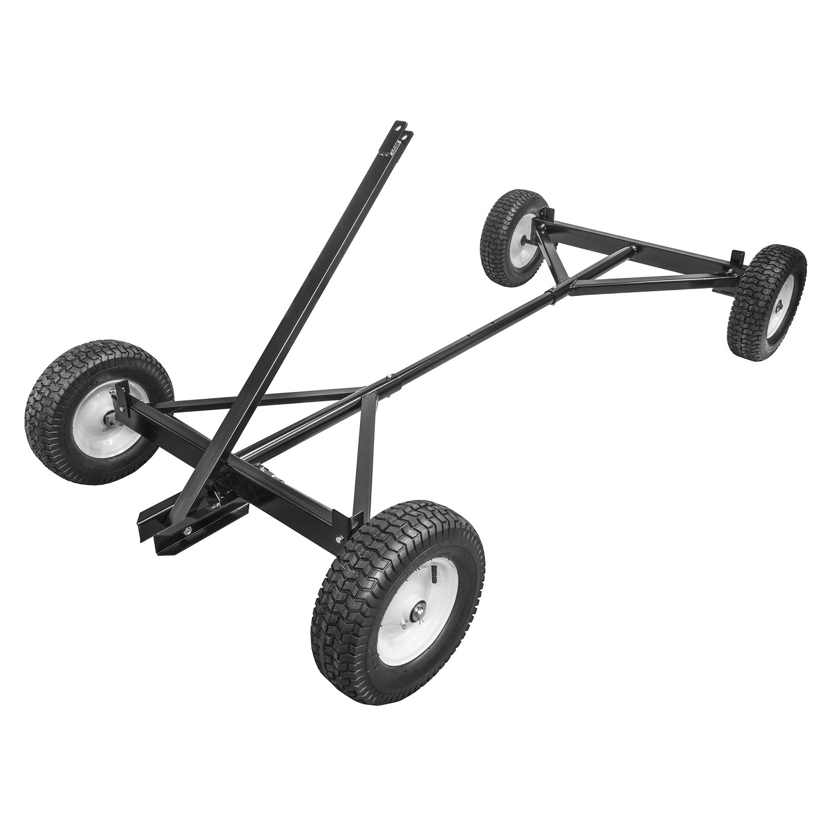 FARM-TUFF ATV Steel Utility Wagon with Flat-Free Tires, Black, 2200lb Capacity