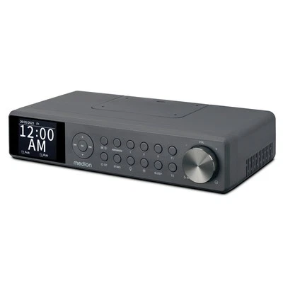 MEDION P66750 DAB+ Premium Küchenradio DAB+/PLL-UKW Radio Bluetooth 2x 3W grau