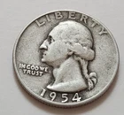 1954 D Washington Quarter 90% Silver       (X02)