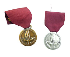 SET  VECCHIE MEDAGLIE ARGENTO E BRONZO DONATORI DEL SANGUE AVIS IDEA REGALO