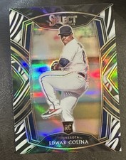 2021 Panini Select Diamond Level Edwar Colina #250 Zebra Prizm (RC)