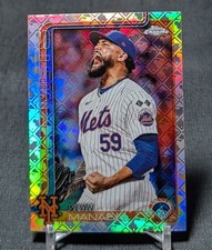 Sean Manaea 2025 Topps Chrome Logofractor Edition Card #287 New York Mets