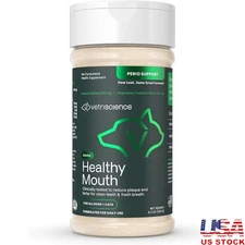 Advanced Dog Cat Dental Powder Fresh Breath Control Plaque Tartar 4.2oz New