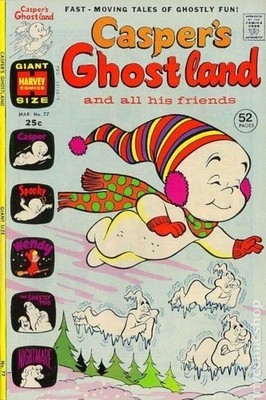 Casper's Ghostland #77 VG 1974 Stock Image Low Grade