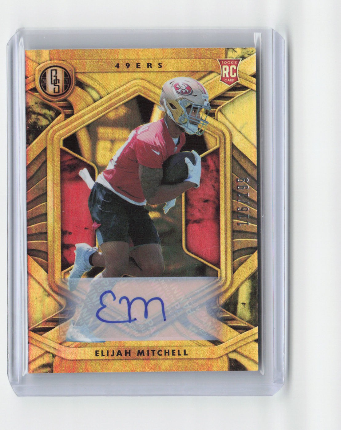 2021 Panini Gold Standard #176 Elijah Mitchell Rookies Autographs #/199