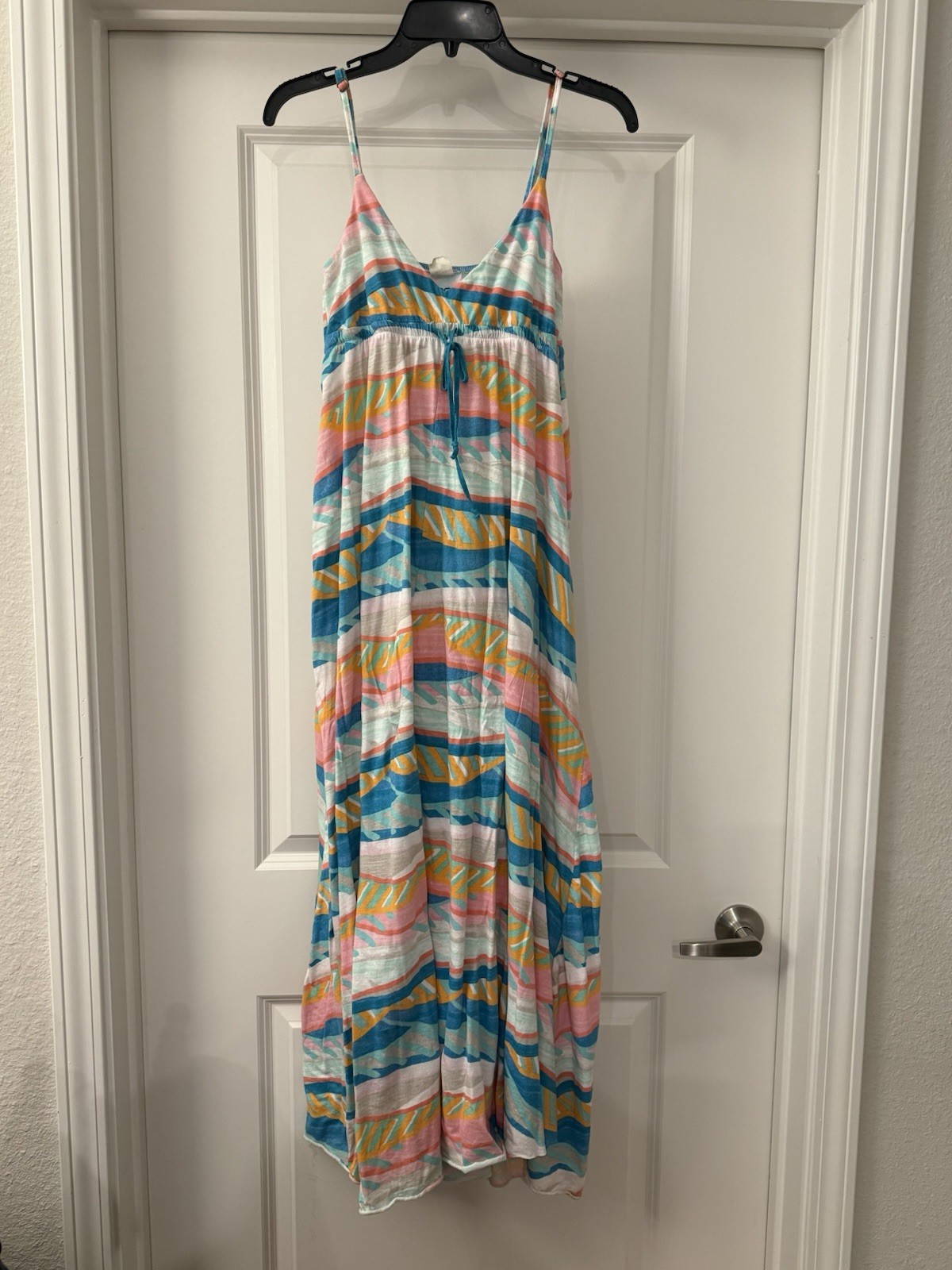 Y2K Roxy Maxi Adjustable Spaghetti Strap Maxi Dre… - image 1