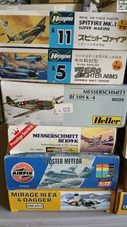 Lot of 12 1/72 aircraft model kits Airfix Heller Hasegawa