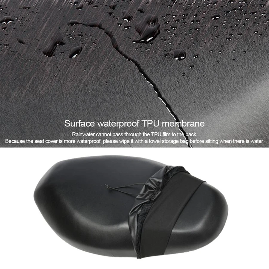 Motorcycle Seat Cover Cushion Wear-resistant Non-slip With Storage Bag USA Ship - Image 4 of 4