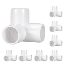 8 Pack 1 SCH40 Pipe Fitting, 3-Way Elbow Corn...