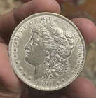 1891-O Silver Morgan Dollar AU Details Better Date