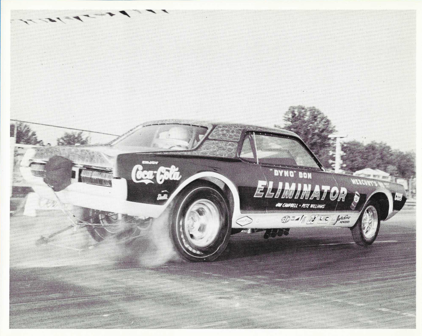 DYNO DON NICHOLSON Cougar Eliminator Funny Car FC 8x10 Handout Press ...
