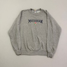 Vintage Michigan Wolverines 2005 Rose Bowl Sweatshirt Men's Large Gray Crewneck