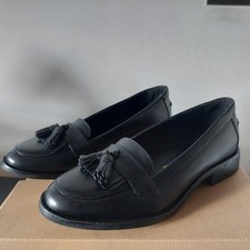 CLARKS CAMZIN ANGELICA LINEA DONNA MOCASSINI CASUAL IN PELLE NERA MISURA 6,5