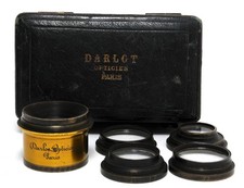 Vintage Darlot Opticien Paris Lens Kit Brass Lens with 4 more lenses