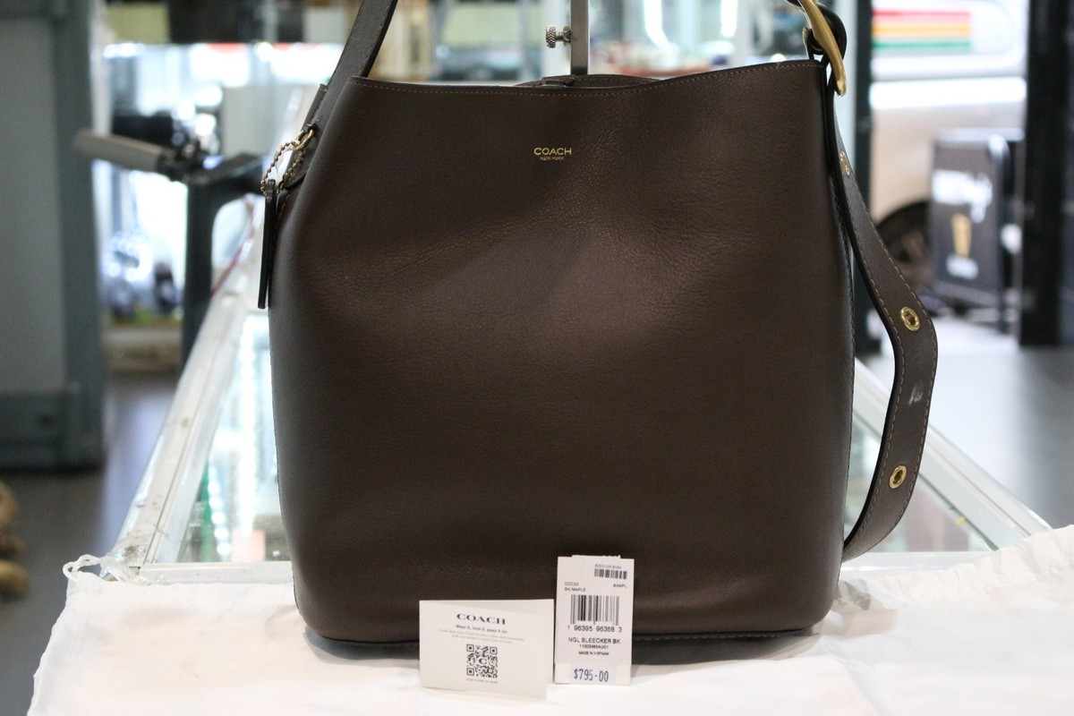 Coach Bleecker Bucket Bag Maple | eBay