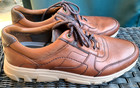Men's 11 M ROCKPORT CJ3055 Reboundx Ubal  Brown Leather Lifestyle Sneakers Shoes — photo 3