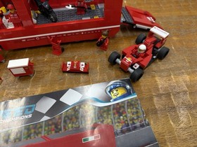 LEGO SPEED CHAMPIONS: F14 T & Scuderia Ferrari Truck 75913 Retired 94% Complete