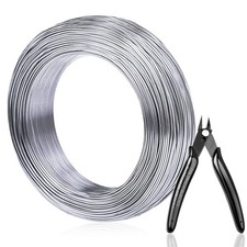 328FT 18 Gauge Aluminum Wire 1mm Bendable Metal Wire for Crafts Jewelry Beading