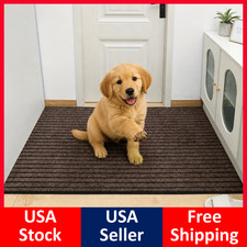 Dog Door Mat for Muddy Paws XXL 47" Absorbs Moisture and Dirt Doormat Non-Slip