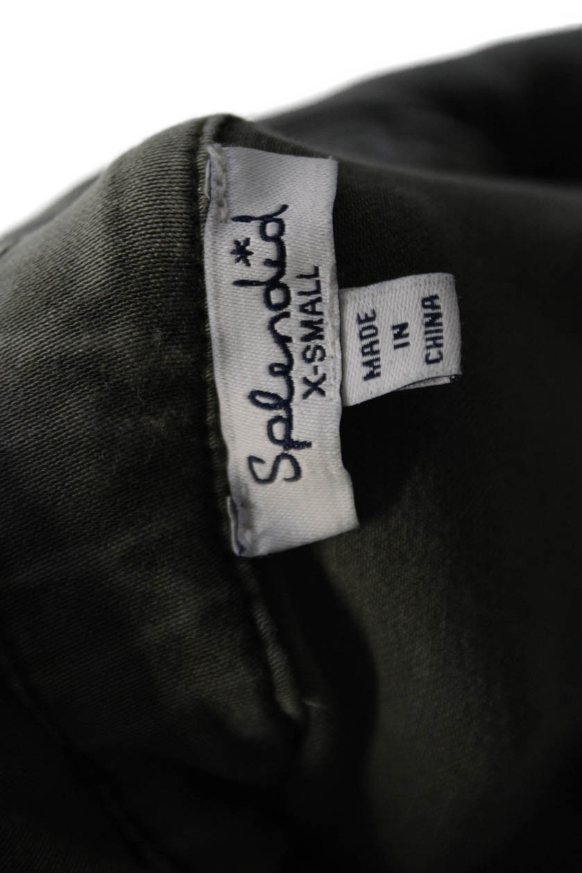 Splendid Womens Button Down Light Jacket Storm Gr… - image 6