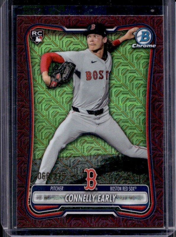 2026 Bowman Mega Box Connelly Early Chrome RC Burgundy Mojo Refractor #/275