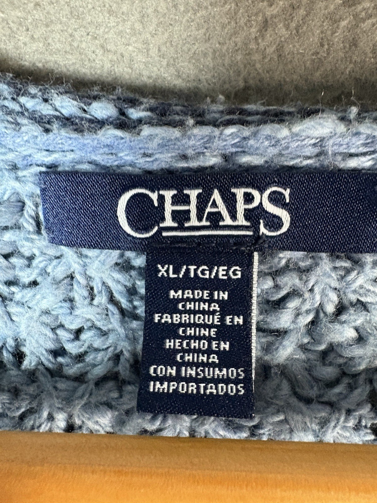 Chaps Cable Knit Patchwork Fisherman Sweater Wome… - image 11