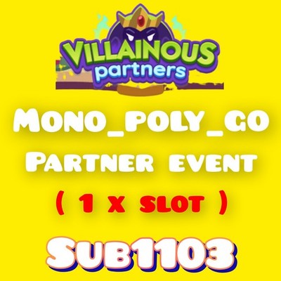 1 x Full Carry Slot - (Max 4 Stunden) Villainous Partners Event Mono_poly_Go