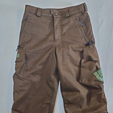 Burton Brown Dry Ride Cargo - Kids Youth US 10/12 Snow Ski Cold Outdoors Pants