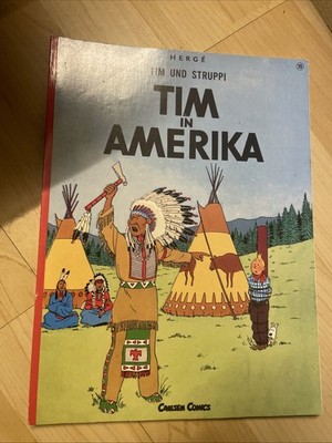 Tim und Struppi - Tim in Amerika  Carlsen Verlag - 1974     2.Auflage
