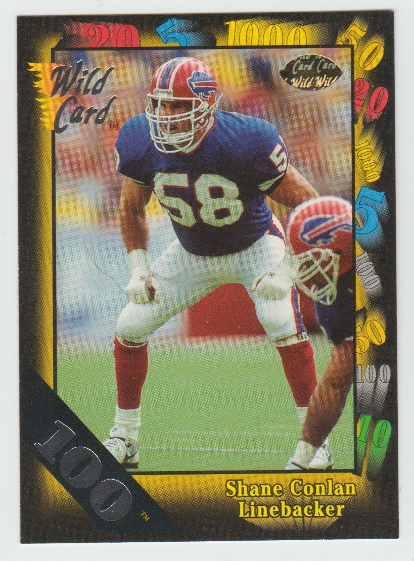 SHANE CONLAN Bills 1991 Wild Card 100 STRIPE #29 Rare SP Parallel SSP