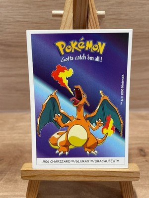 2000 Dunkin Boomer Pokemon Karten Sticker - # 06 Glurak / Charizard GLURAX Error
