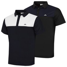 J.Lindeberg Men's Bert Colourblock Wicking Golf Polo Shirt