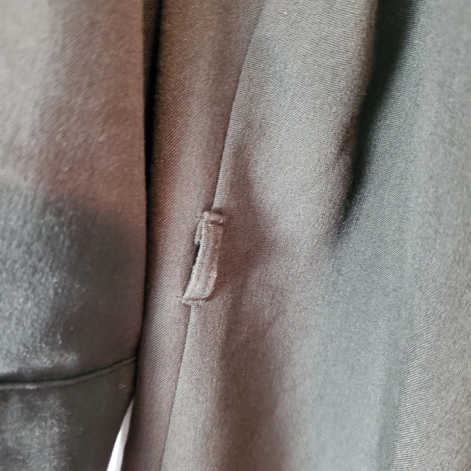 Sharagano 橄榄绿色连衣裙 尺寸 22W 口袋 卷片袖 Grannycore Grunge  — 第 3/4 张图片