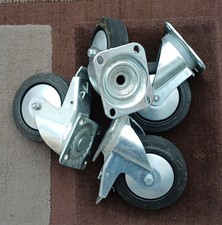 Guitel France heavy duty 4 Chrome steel wheels