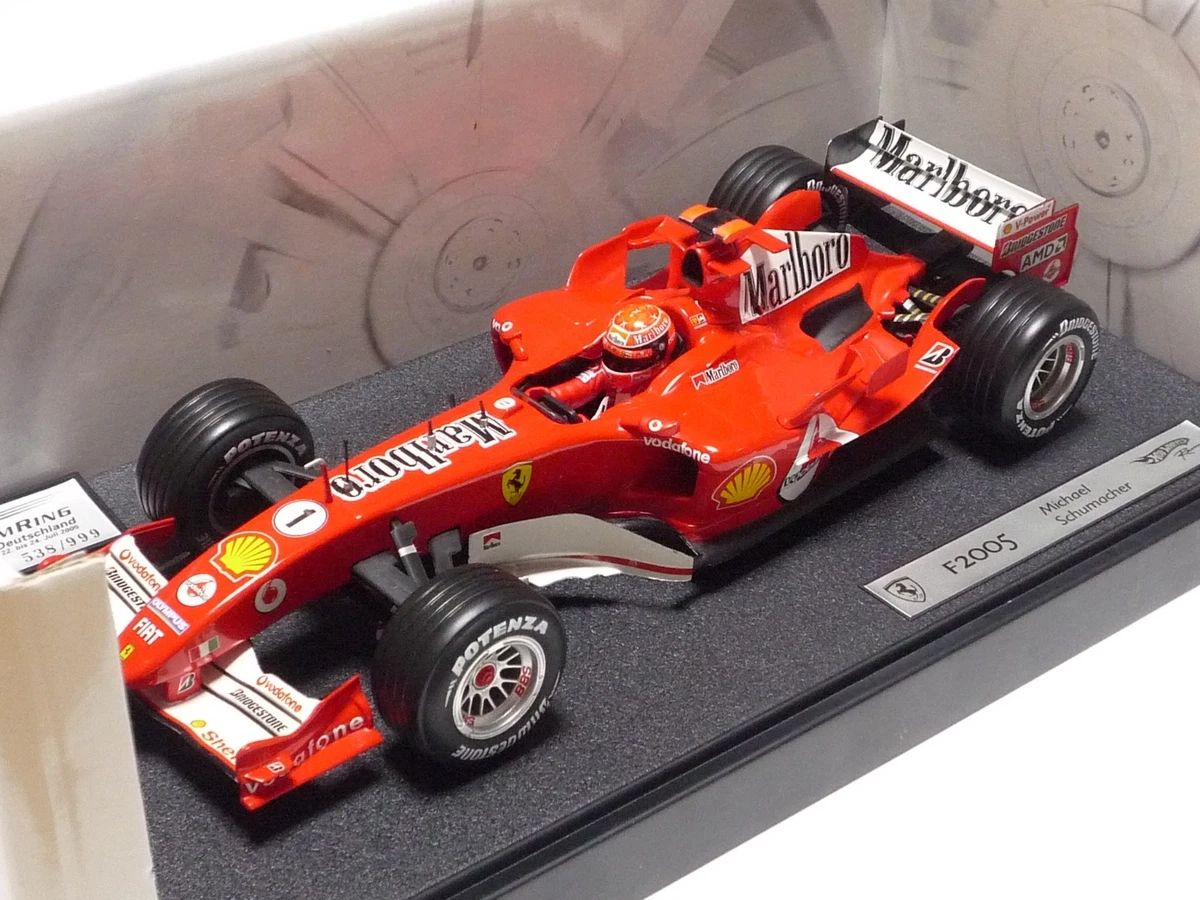 Hot Wheels Michael Schumacher 1:18 Scale Diecast Formula 1 Cars