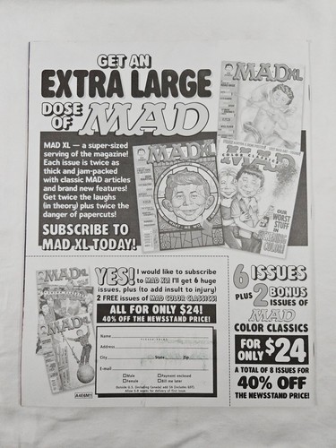 MAD Magazine June 2005 #454 Star Wars Revenge Of The Sith w/ Mailing Cover - Picture 4 of 4