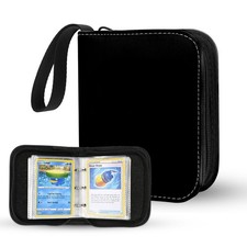 2-Pocket Trading Card Binder for TCG cards, Hold 80 Cards with 40 removable s...