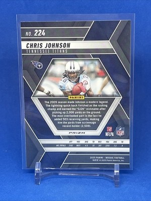 2025 Panini Mosaic Silver Prizm - Chris Johnson #224 Tennessee