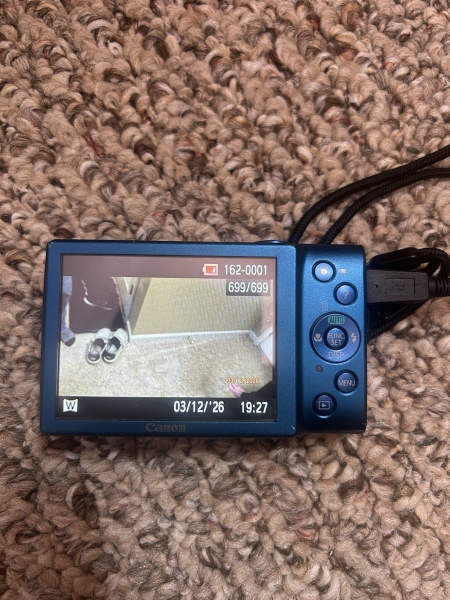 Canon PowerShot A1600 Blue 16MP 8x Optical Zoom Point & Shoot
