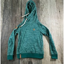 Naketano Brave New World Women's Long Sleeve Hoodie Pullover Sweatshirt Size M