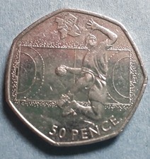 Olympic 50p Handball 2011 fifty pence. Scarce.