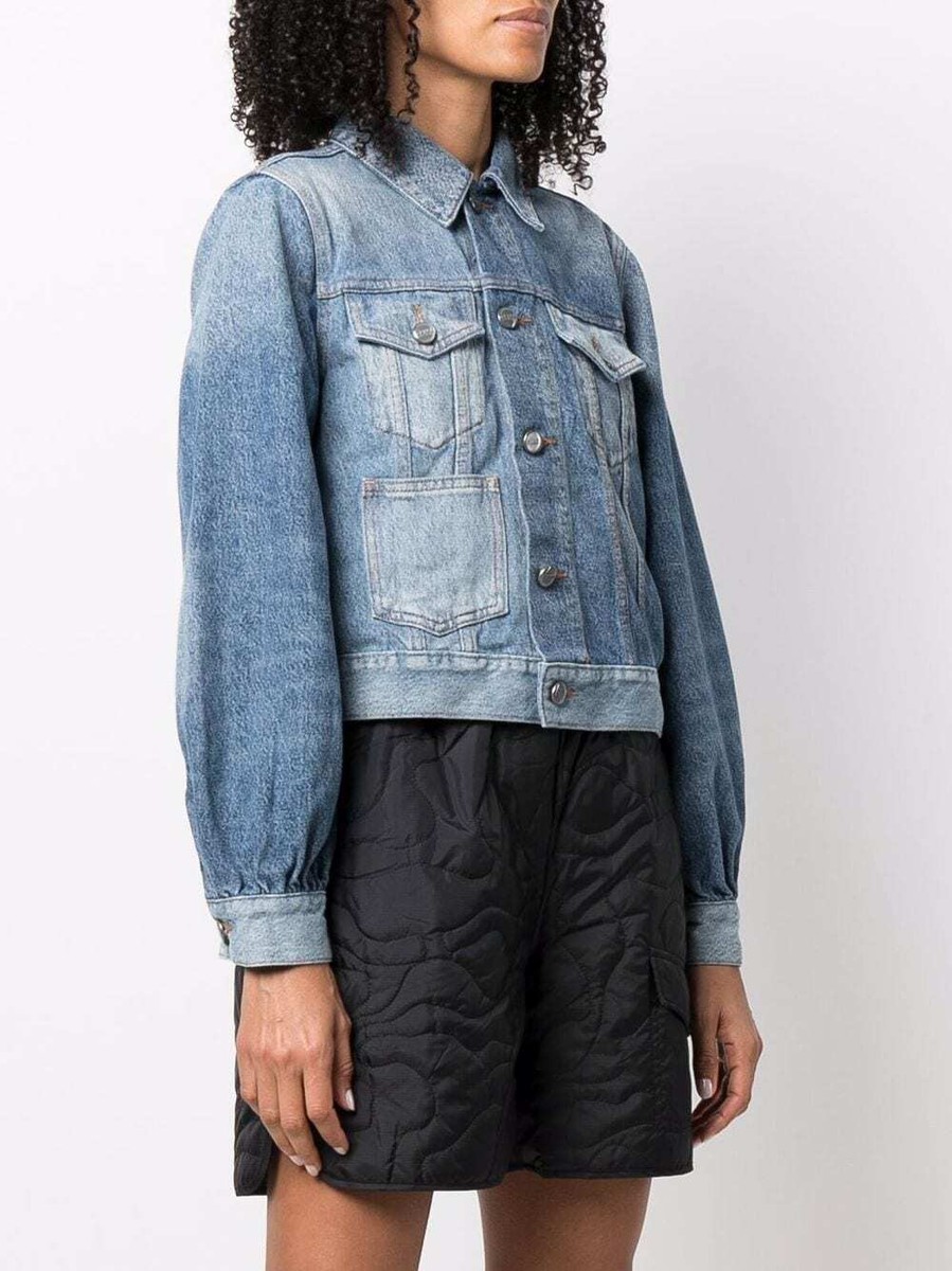 GANNI デニムジャケット Mid Blue Vintage Mid Blue Denim Jacket | GANNI EE