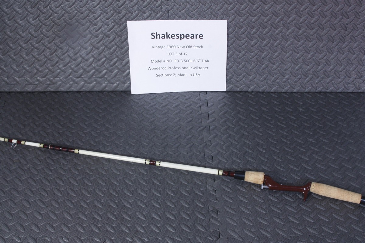 Vintage NOS Shakespeare fishing rod 1970 DAK # PB-B 500L 6'6