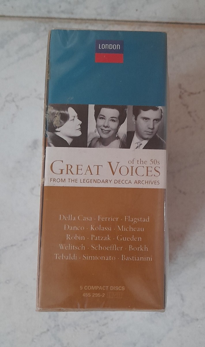 その他 5discs CD Various Great Voices of the 50s Bo  4552952  /00540 Great Voices of the 50s London GERMANY 5CDs SET SEALED