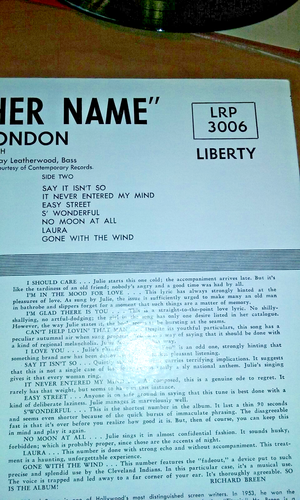 1955 Julie London "Julie Is Her Name" Liberty LRP 3006 LP Vinyl Record Album - Picture 10 of 12