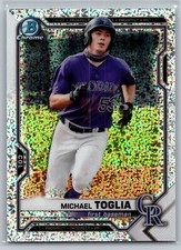 2021 Bowman Chrome #BCP-185 Michael Toglia Prospects Speckle Refractor #/299