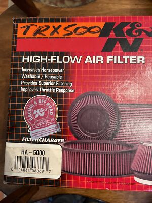 K & N Air Filter HA-5000 -Honda Models of Rancher, Rubicon, Rincon  & Pioneer