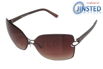 Womens Brown Adult Oversized Butterfly Sunglasses with Brown  display picture 1