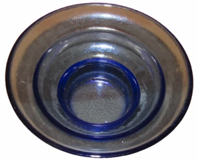 Blaues, dekoratives Teelicht Glas - Ø 12,2 cm, ↑ 5 cm - Bild 1 von 4
